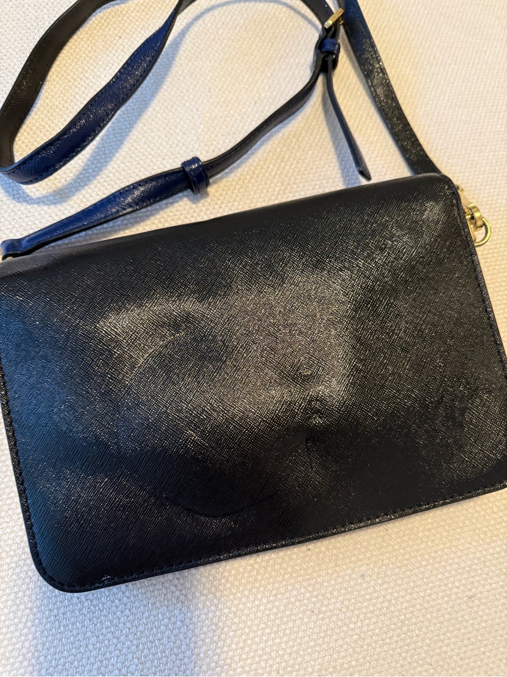 Marc Jacobs Black Leather Crossbody Shoulder Bag - Picture 6 of 12